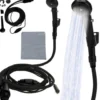 Campingdusch med vattenpump