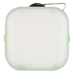 Campinglampa med solcell och powerbank