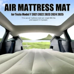 Campingmadrass för SUV Tesla Model Y (2021–2025) Självuppblåsande Trådlös Pump l