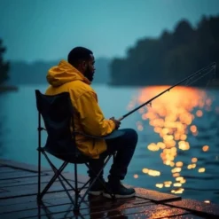 Campingstolar med bord 3-delat set