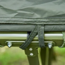 Campingtält för 2 personer med tältsäng och luftmadrass, grönt set