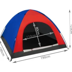 Campingtält 4-personers vattentätt 2500 mm lätt 1,45 kg myggnät