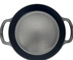 Carl Victor gjutjärn traktörpanna med glaslock 32 cm