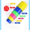 Children Throw Circle Game Ferrule Stacked Toys Fun Indoor Outdoor Parent-Child Interactive Circle Layers Early Education Gift