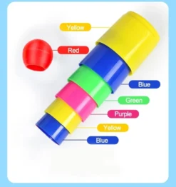 Children Throw Circle Game Ferrule Stacked Toys Fun Indoor Outdoor Parent-Child Interactive Circle Layers Early Education Gift