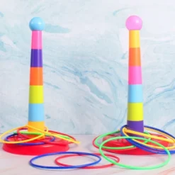 Children Throw Circle Game Ferrule Stacked Toys Fun Indoor Outdoor Parent-Child Interactive Circle Layers Early Education Gift