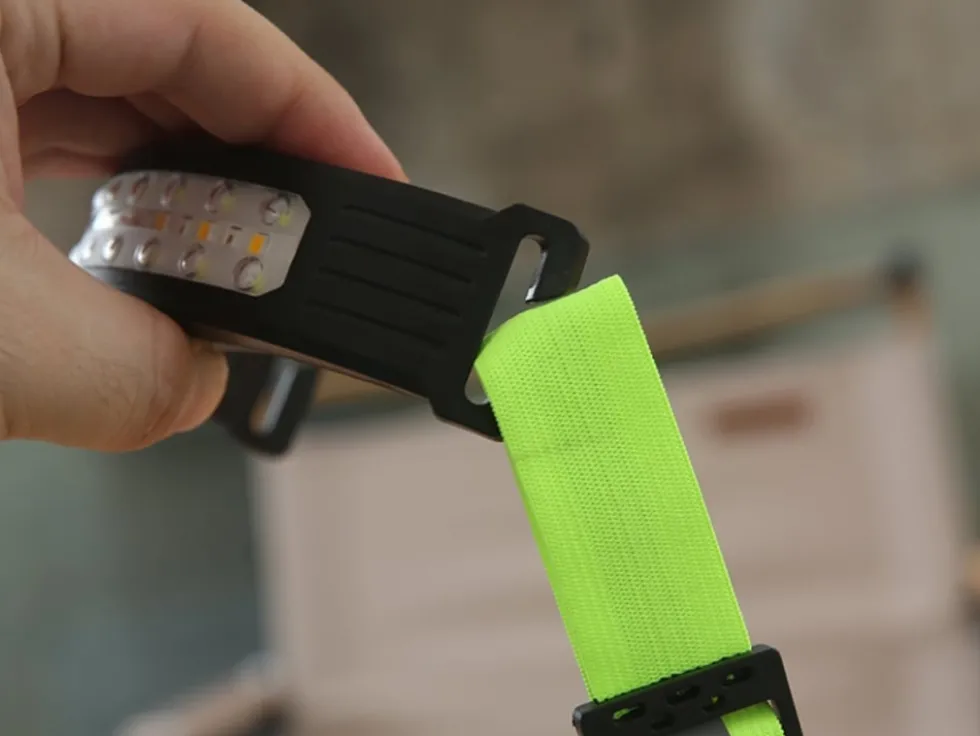 COB LED-huvudlampa / Pannlampa med reflex