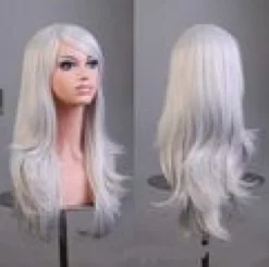 Cosplay Peruk inkl. peruknät & löshårskam