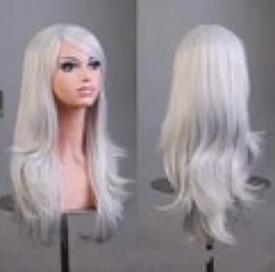 Cosplay Peruk inkl. peruknät & löshårskam