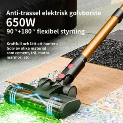 COTAR V22 650W 55000PA Sladdlös Dammsugare Handhållen 5-i-1 Städtillbehör LED-skärm Avtagbart Batteri 60 min Drifttid
