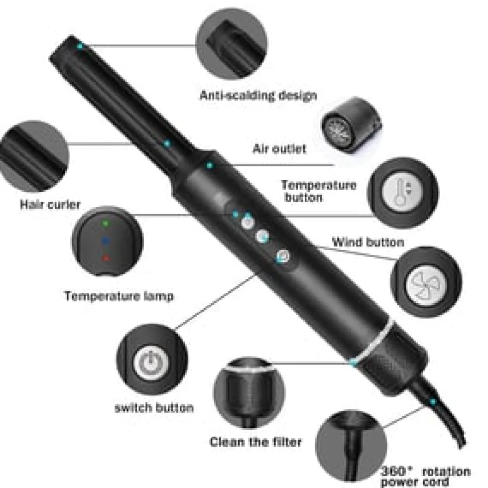 CT Hårfön Styler Kit 7-i-1