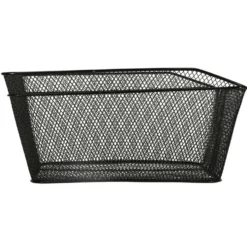 Cykelkorg för bagagebärare i metall svart 41x29 cm universalfäste