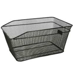 Cykelkorg för bagagebärare i metall svart 41x29 cm universalfäste