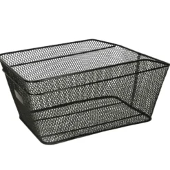 Cykelkorg för bagagebärare i metall svart 41x29 cm universalfäste