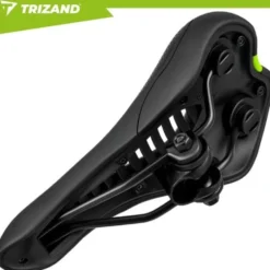 Cykelsadel ergonomisk mjuk stoppning 28x14 cm svart universal
