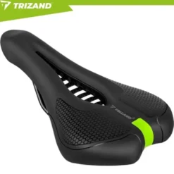 Cykelsadel ergonomisk mjuk stoppning 28x14 cm svart universal
