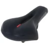 Cykelsadel komfort skum med tryckavlastande öppning svart 27x15,5 cm
