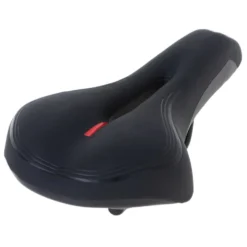 Cykelsadel komfort skum med tryckavlastande öppning svart 27x15,5 cm
