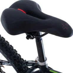Cykelsadel komfort skum med tryckavlastande öppning svart 27x15,5 cm