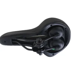 Cykelsadel komfort skum med tryckavlastande öppning svart 27x15,5 cm