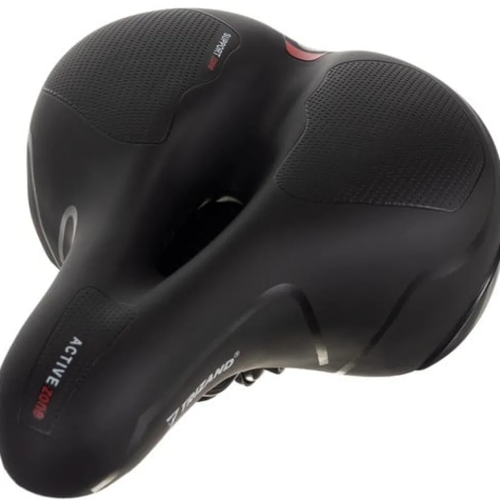 Cykelsadel med sätesskydd och reflex