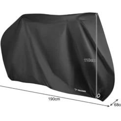 Cykelöverdrag med UV-skydd och förvaringsfodral 190 x 68 cm
