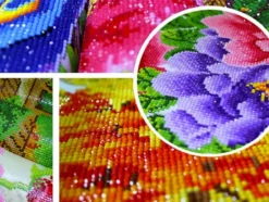 Diamond painting-set julren 30x40 cm med runda diamanter och verktyg