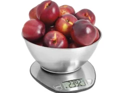 Digital köksvåg med metallskål upp till 5 kg
