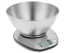 Digital köksvåg med metallskål upp till 5 kg