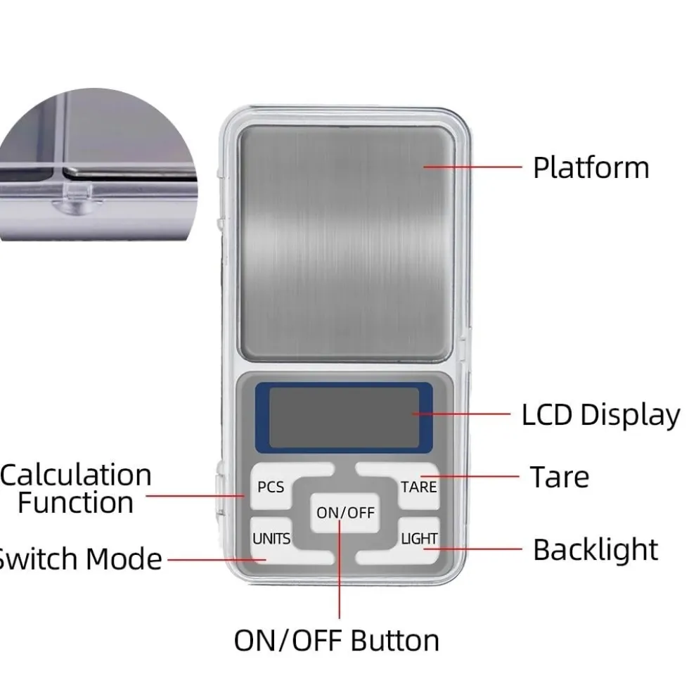 Digital Pocket Scale - Pocket Scale for Jewelry and Spices