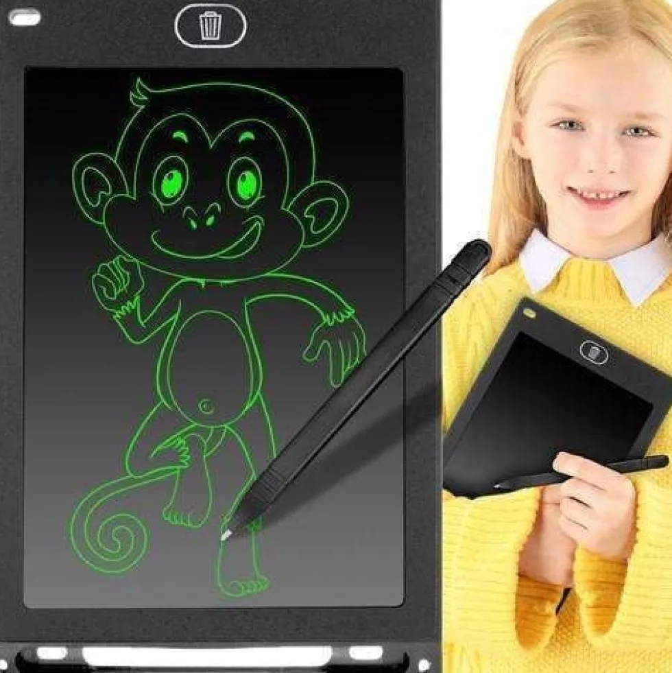 Digital Ritplatta för Barn - Praktiskt LCD, 8.5" Tablet + Penna