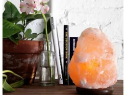 Dimbar Saltlampa i naturligt Himalayasalt 3–5 kg