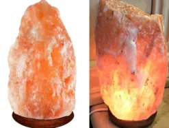 Dimbar Saltlampa i naturligt Himalayasalt 3–5 kg
