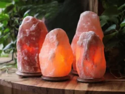 Dimbar Saltlampa i naturligt Himalayasalt 3–5 kg