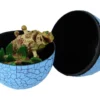 Dinosaurieägg med byggbar dinosauriefigur 9 cm, välj färg röd/grön/blå