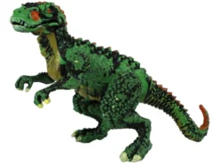 Dinosaurieägg med byggbar dinosauriefigur 9 cm, välj färg röd/grön/blå