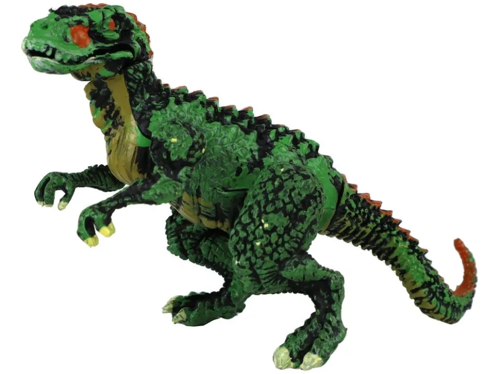 Dinosaurieägg med byggbar dinosauriefigur 9 cm, välj färg röd/grön/blå