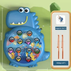 Dinosaur Magnetic Fishing Game - Montessorileksak för spädbarn och barn