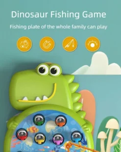 Dinosaur Magnetic Fishing Game - Montessorileksak för spädbarn och barn
