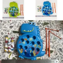 Dinosaur Magnetic Fishing Game - Montessorileksak för spädbarn och barn