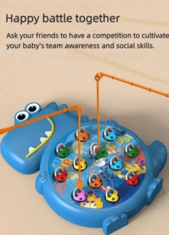 Dinosaur Magnetic Fishing Game - Montessorileksak för spädbarn och barn