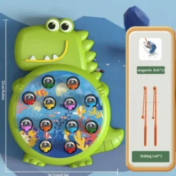 Dinosaur Magnetic Fishing Game - Montessorileksak för spädbarn och barn