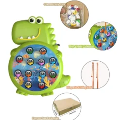 Dinosaur Magnetic Fishing Game - Montessorileksak för spädbarn och barn