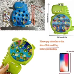 Dinosaur Magnetic Fishing Game - Montessorileksak för spädbarn och barn