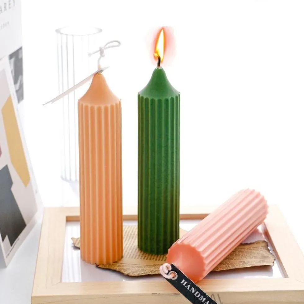 DIY - Candle molds - lång stång - Gjutform - Ljusform