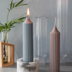 DIY - Candle molds - lång stång - Gjutform - Ljusform