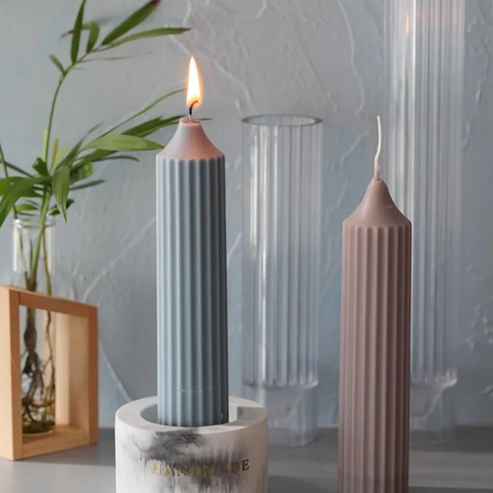 DIY - Candle molds - lång stång - Gjutform - Ljusform