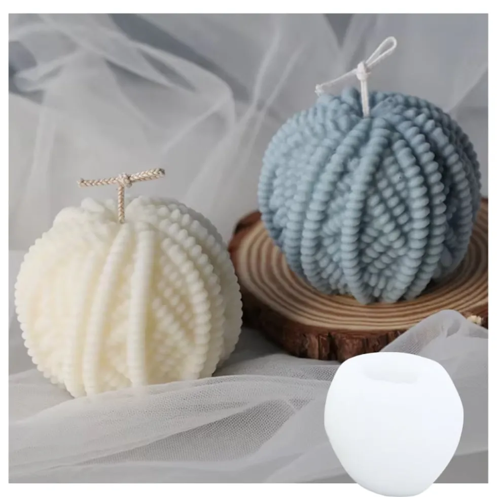 DIY - Candle molds - Silikonboll - Gjutform - Ljusform