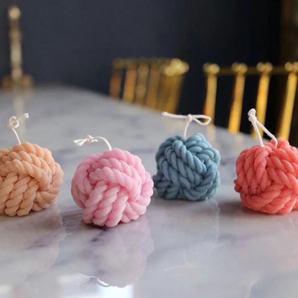 DIY - Candle molds - Silikonboll - Gjutform - Ljusform