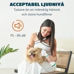 Djurhårtork 2 med Slicker Brush Grooming för katt och hund